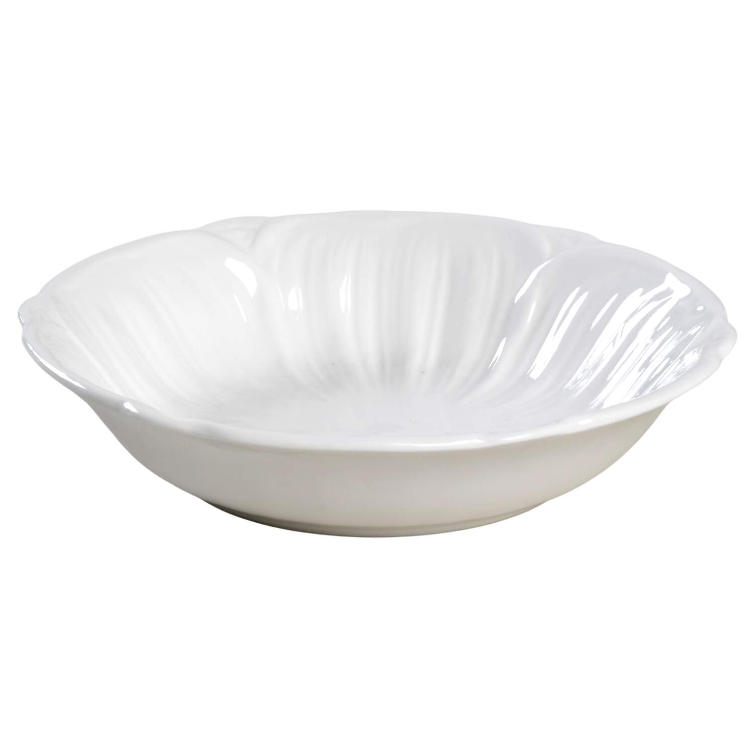 Oleander (White, Undecorated) Fruit/Dessert (Sauce) Bowl by Shelley-1