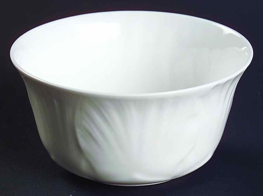 Oleander (White, Undecorated) Mini Open Sugar Bowl by Shelley-1