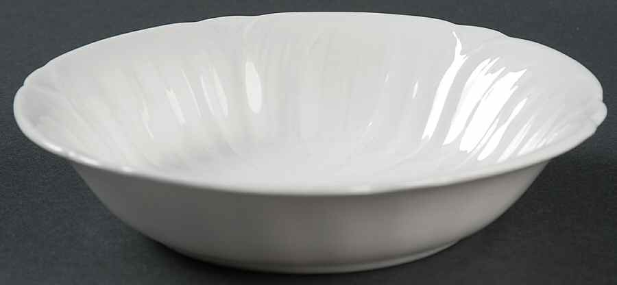 Oleander (White, Undecorated) Coupe Cereal Bowl by Shelley-1