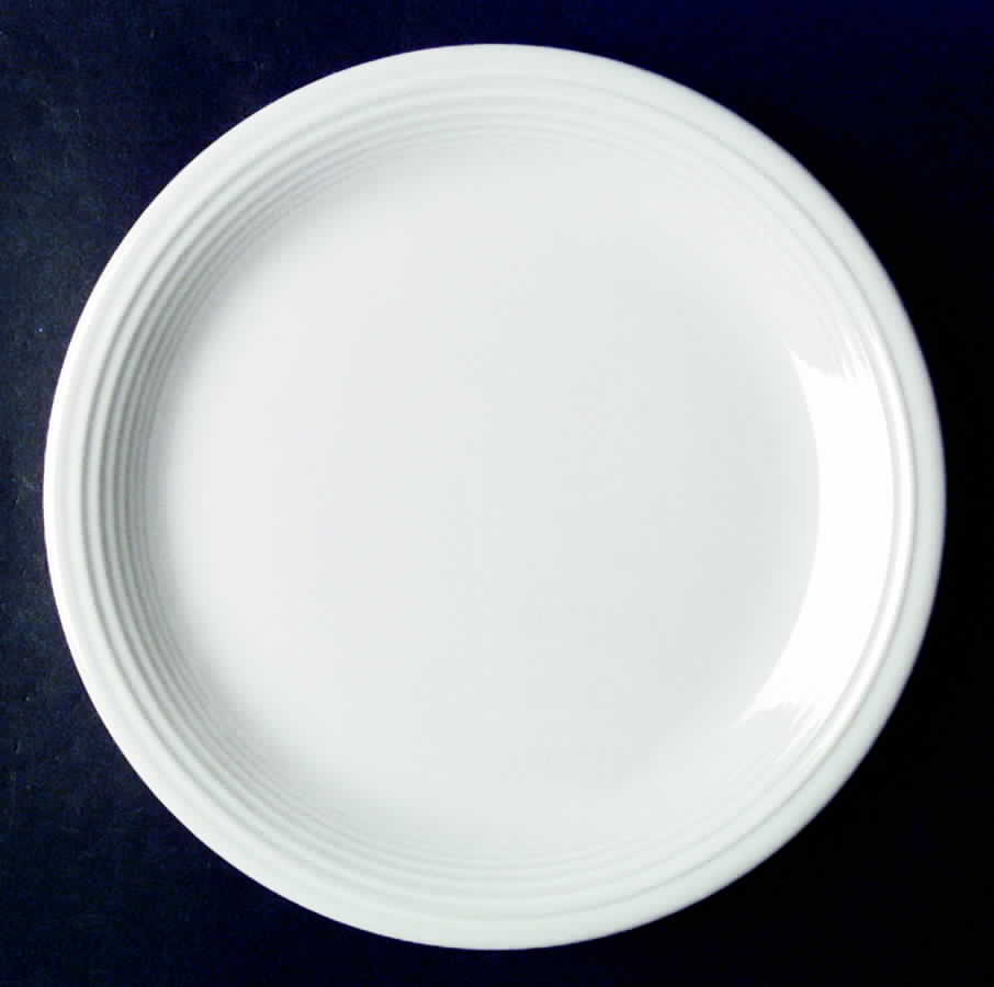 Concentrics White Dinner Plate by Sakura-1