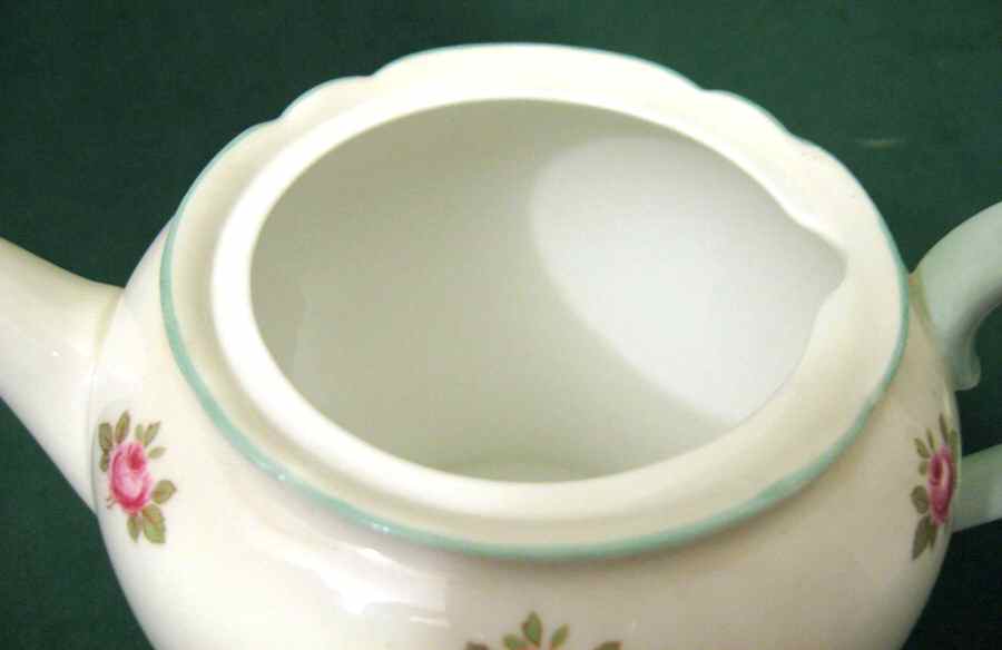 Rosebud Teapot No Lid by Shelley-1