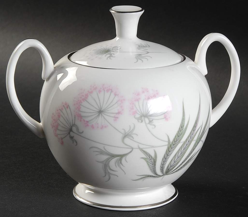 Pastoral Sugar Bowl & Lid by Shelley-1