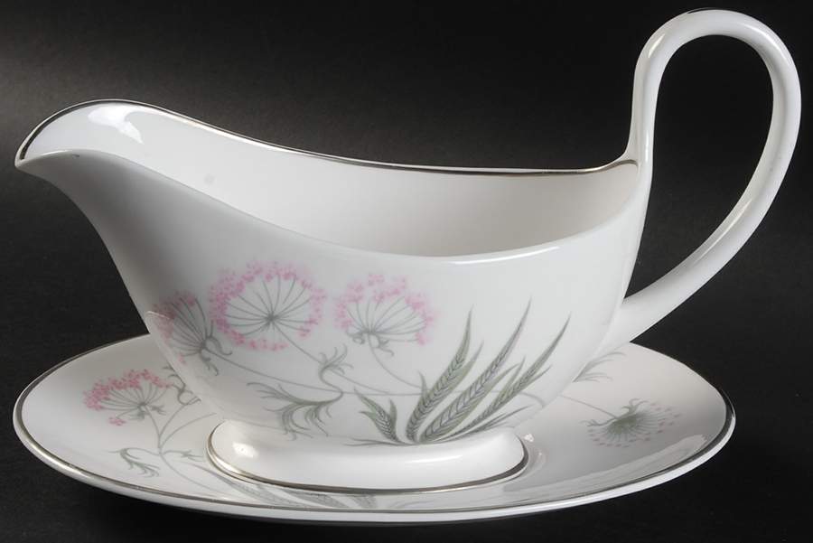 Pastoral Gravy Boat & Underplate by Shelley-1