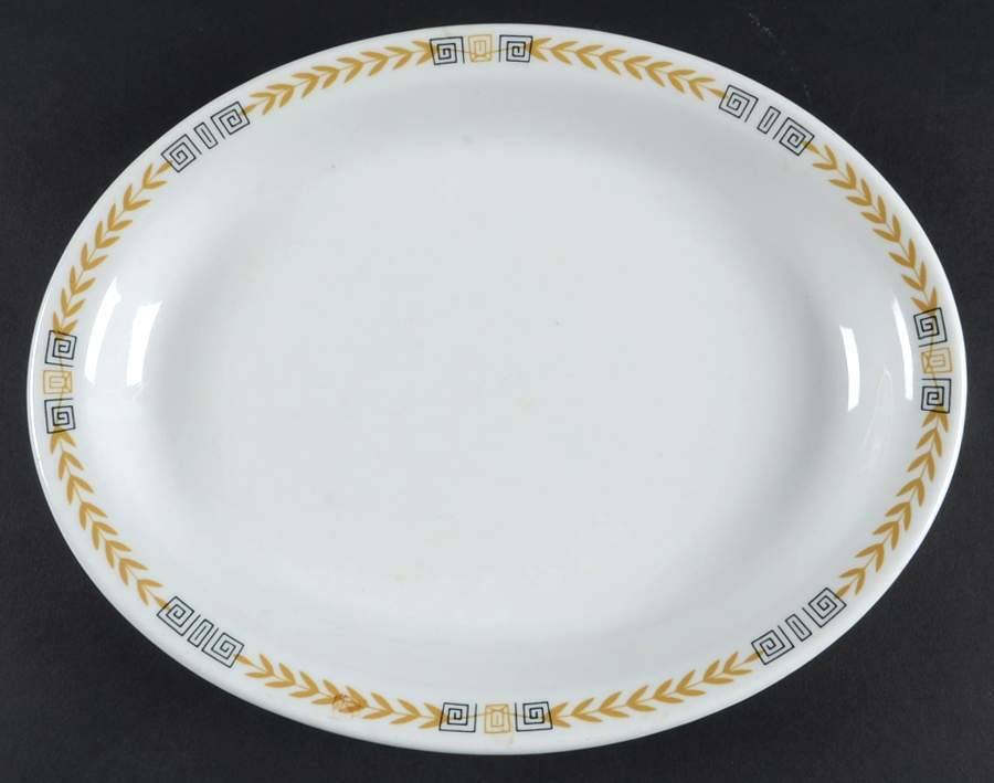 Esquire 11" Oval Serving Platter by Shenango-1