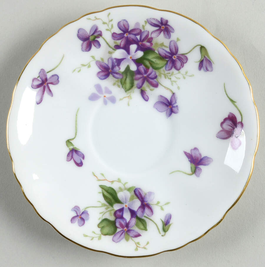 Sweet Violets Saucer for Demitasse Cup by Sango-1