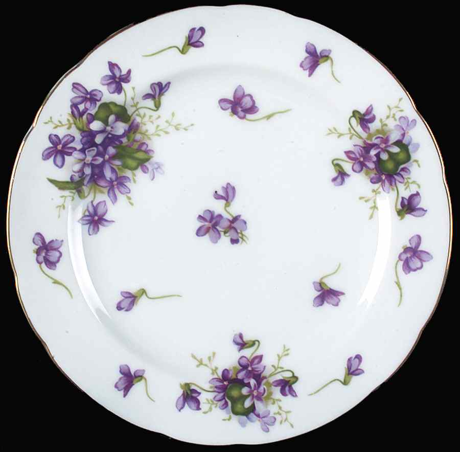 Sweet Violets Salad Plate by Sango-1