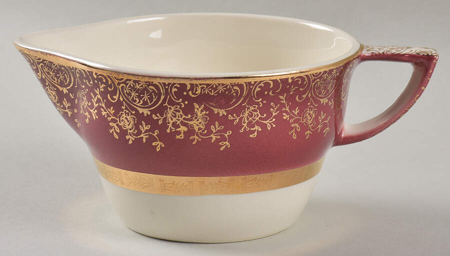 Aristocrat Maroon (No Floral Center) Creamer by Salem-1