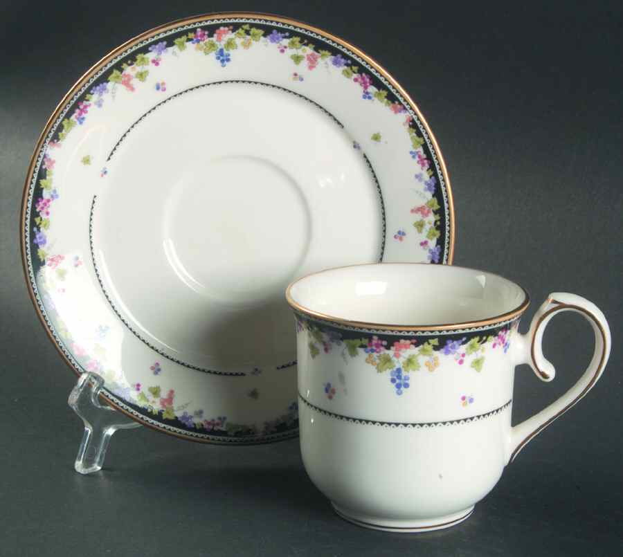Lisbon Flat Cup & Saucer Set by Sango-1