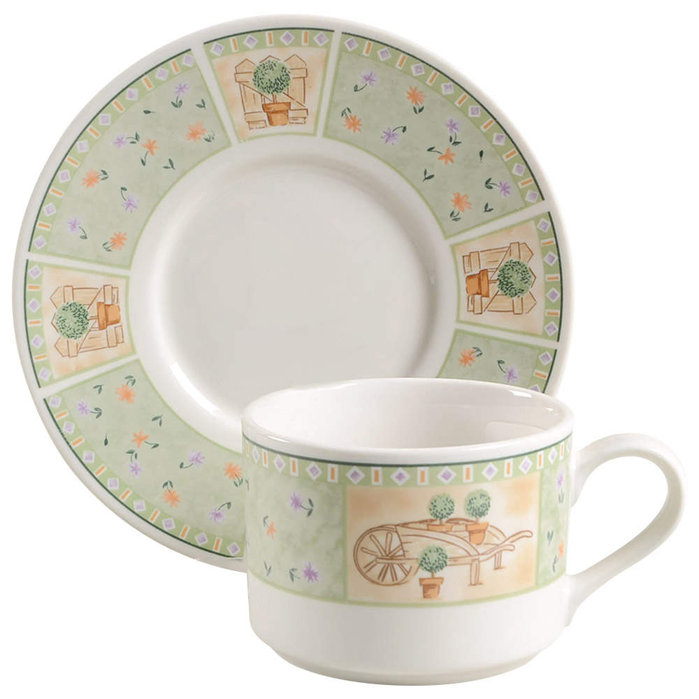 Brandywine Flat Cup & Saucer Set by Sango-1