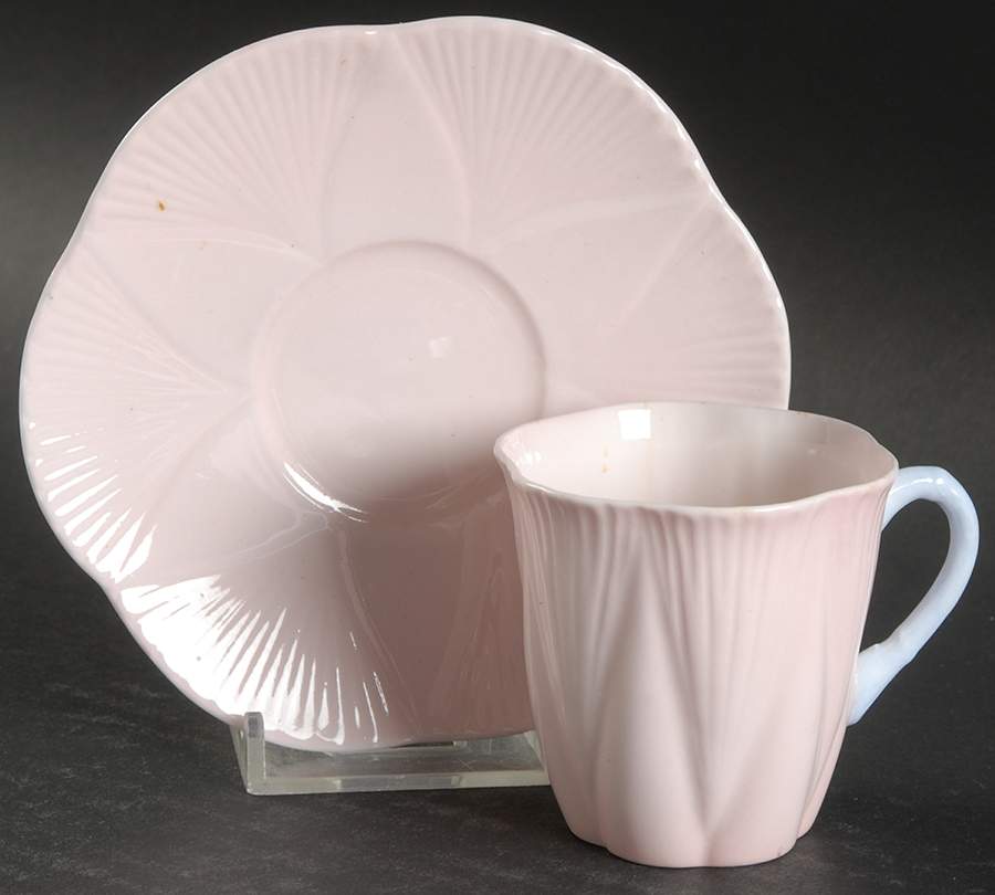 13618 Flat Demitasse Cup & Saucer Set by Shelley-1