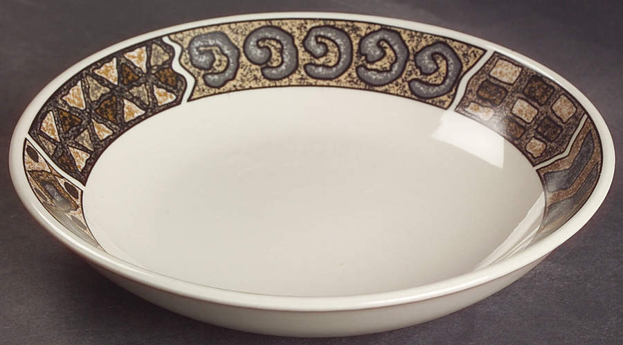 Crete (Creme Backgound, 1996) Coupe Soup Bowl by Sakura-1