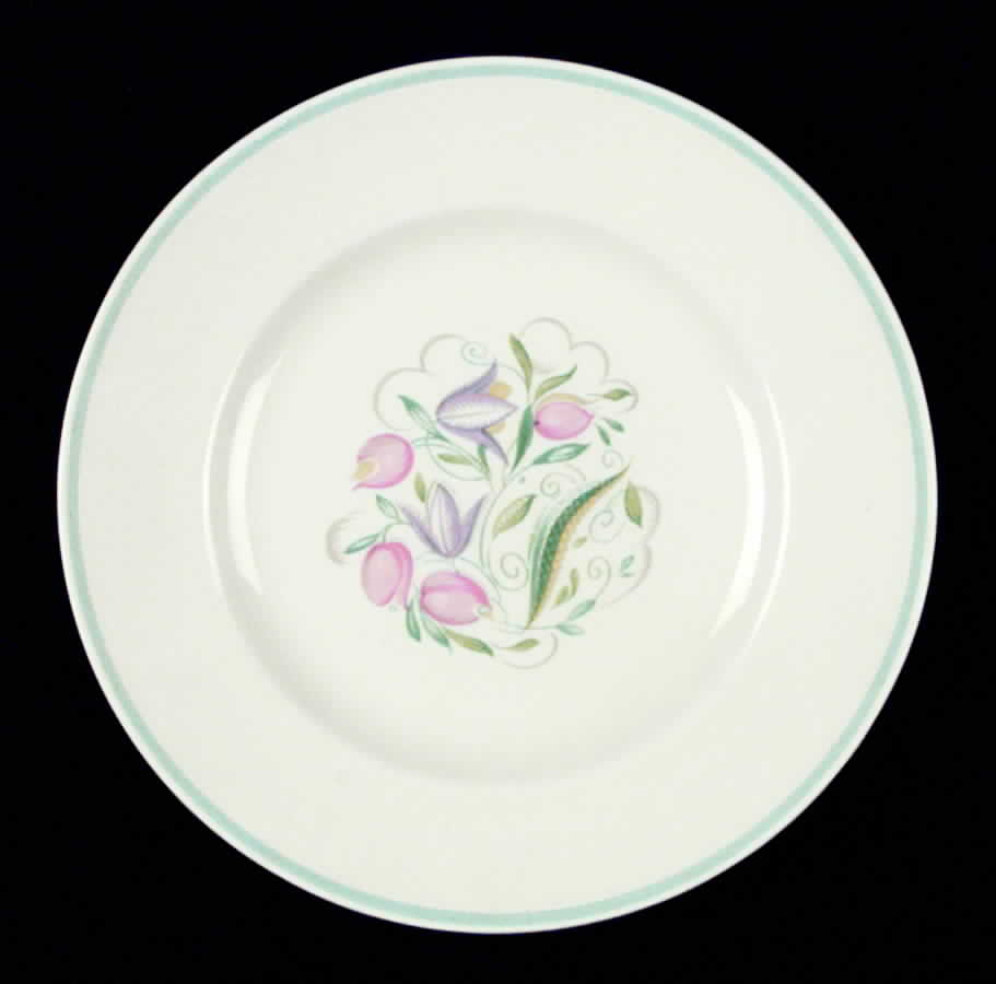 Dresden Spray Salad Plate by Susie Cooper-1