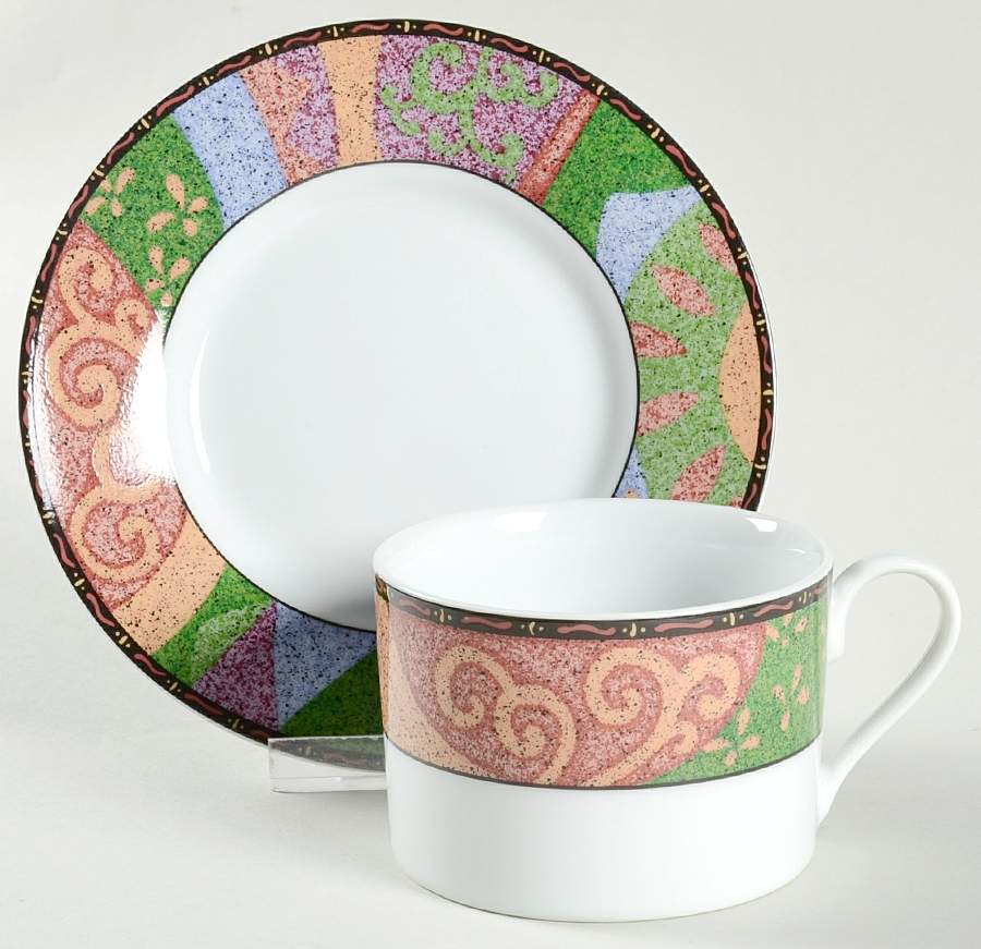 Equinox Flat Cup & Saucer Set by Sakura-1