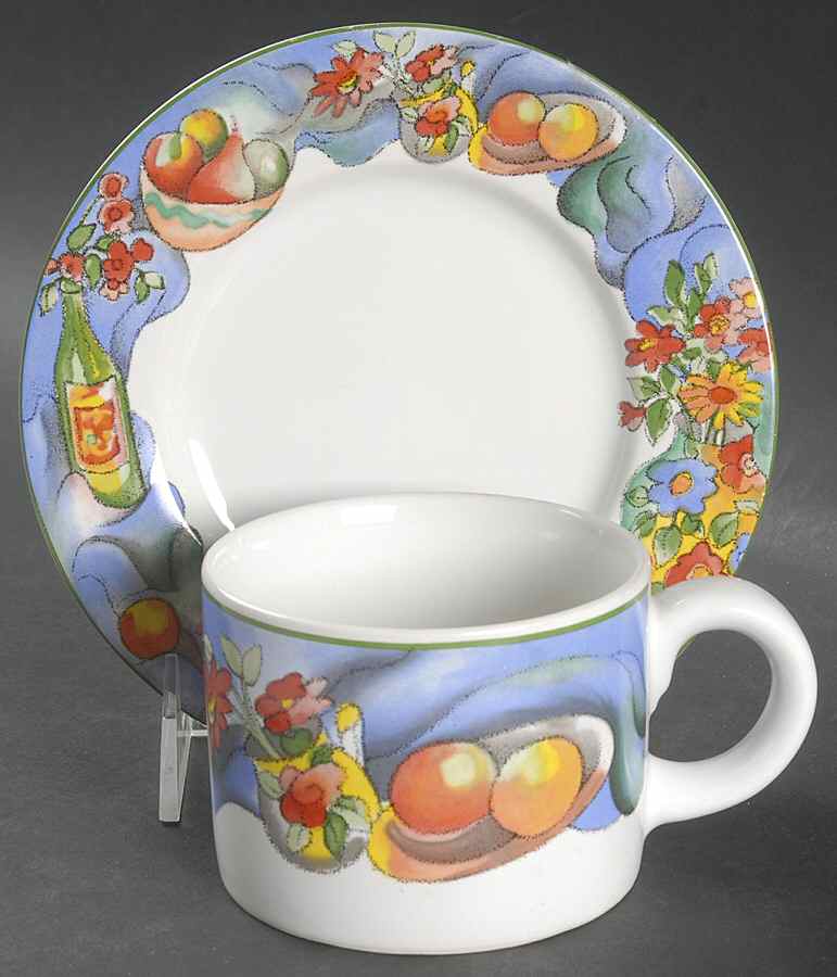 Zinfandel Flat Cup & Saucer Set by Sakura-1