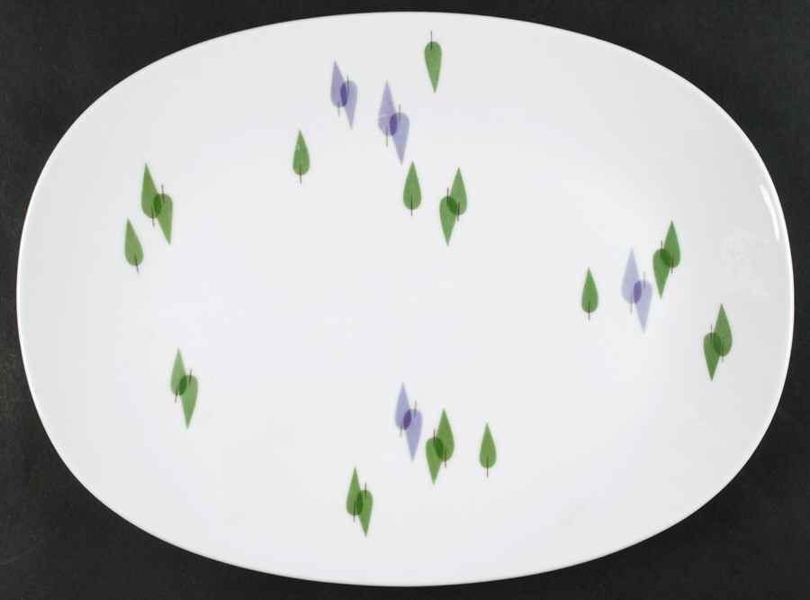 Encore 14" Oval Serving Platter by Sango-1