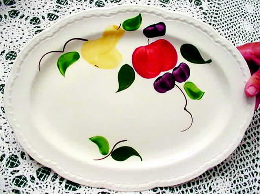 STT96 14" Oval Serving Platter by Stetson-1