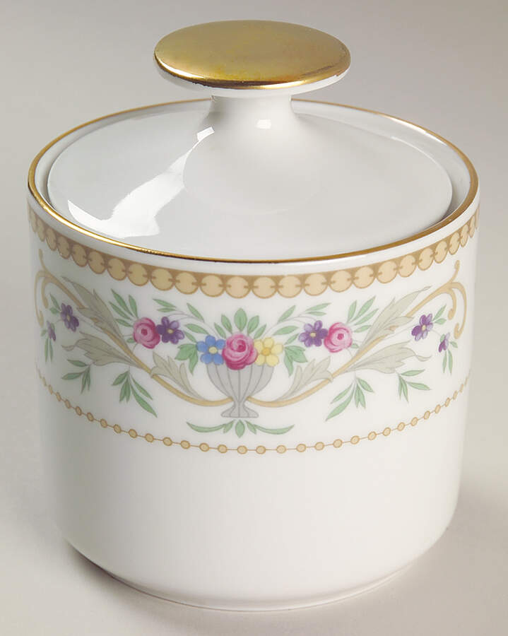 Brocade Sugar Bowl & Lid by Seltmann-1