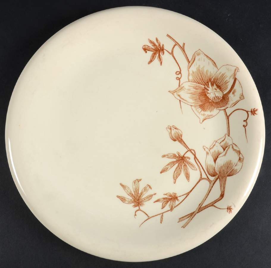 Wood Rose Dinner Plate by Sterling China (USA)-1