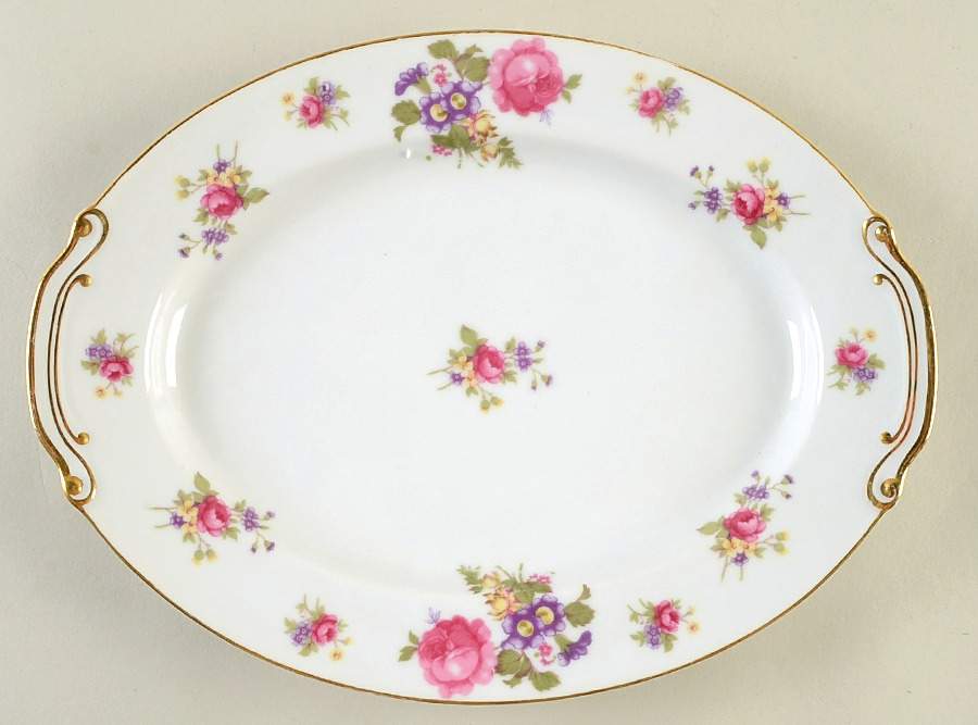 SAN28 12" Oval Serving Platter by Sango-1