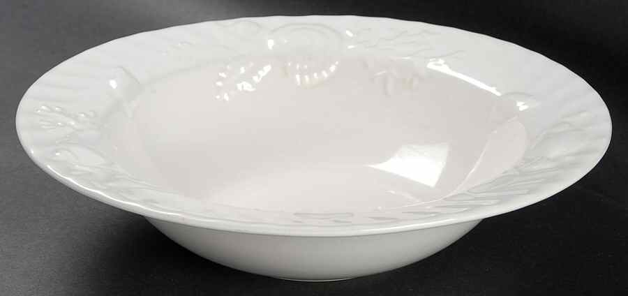 Coral Sea White 9" Round Vegetable Bowl by Studio Nova-1