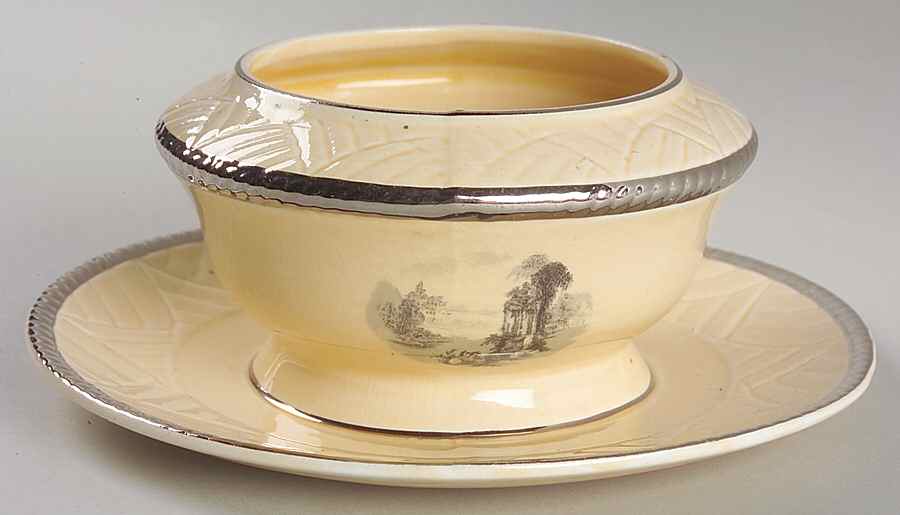 SFF1 Gravy Boat with Attached Underplate by Sheffield Ware-1