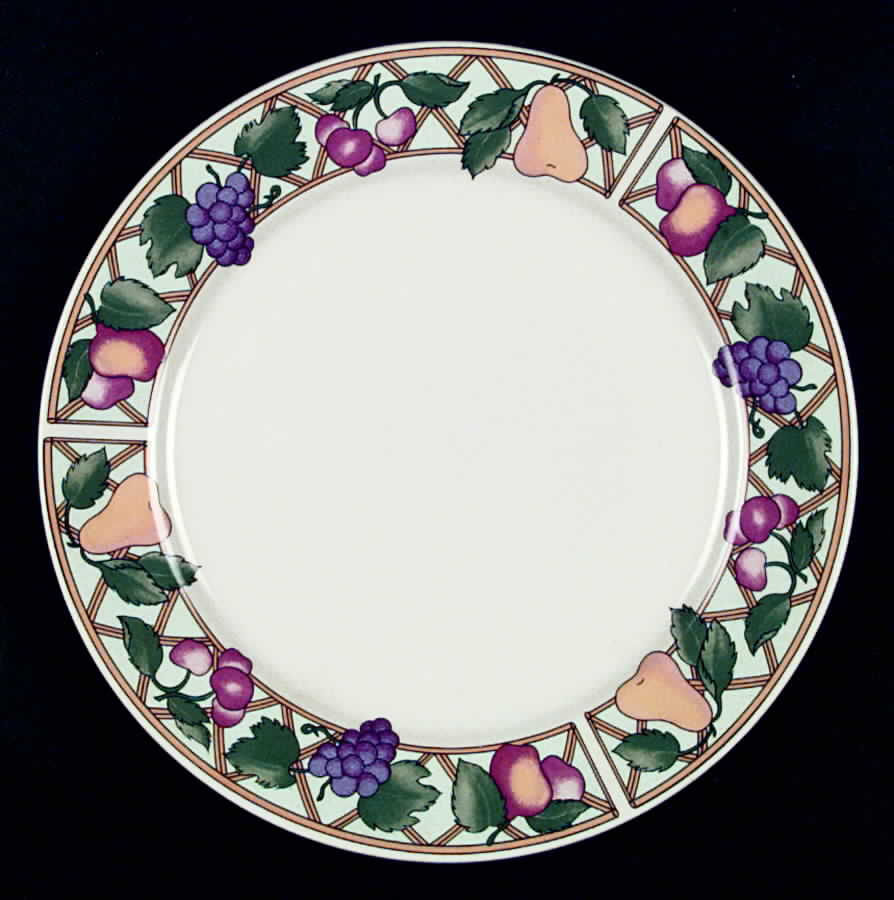 Trellis Fruits Dinner Plate by Sakura-1