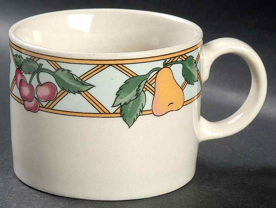 Trellis Fruits Flat Cup by Sakura-1
