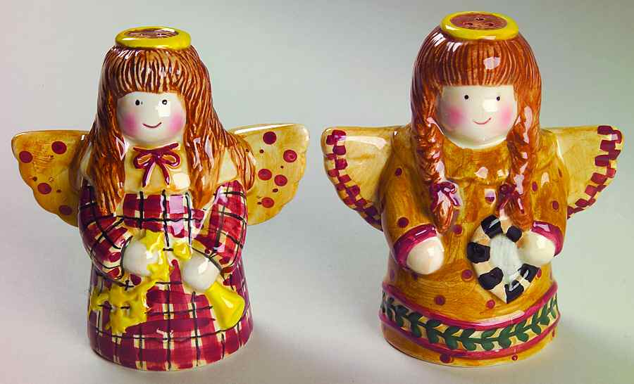 Gathering of Angels Figural Salt & Pepper Set by Sakura-1