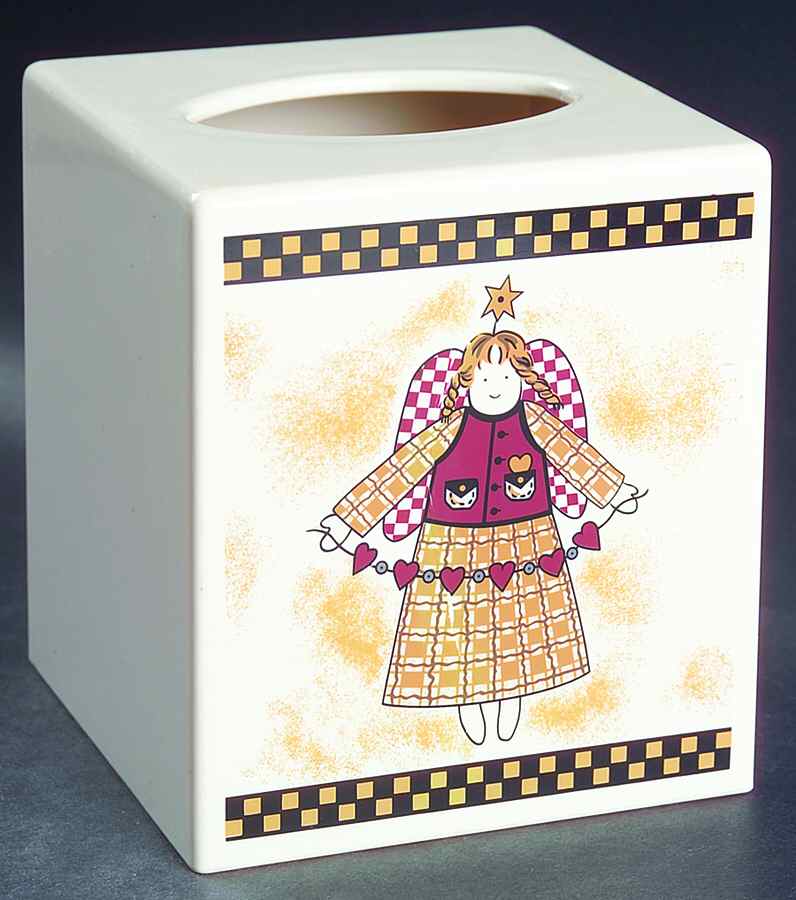 Gathering of Angels Square Tissue Box Cover by Sakura-1