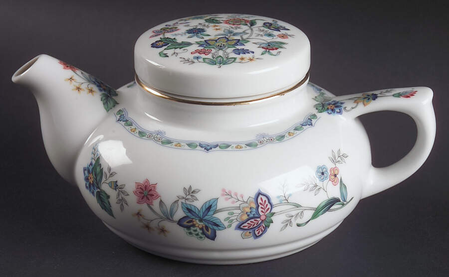 Garden of India (Smooth) Teapot for Individual Teapot & Lid with Cup by Sadek-1