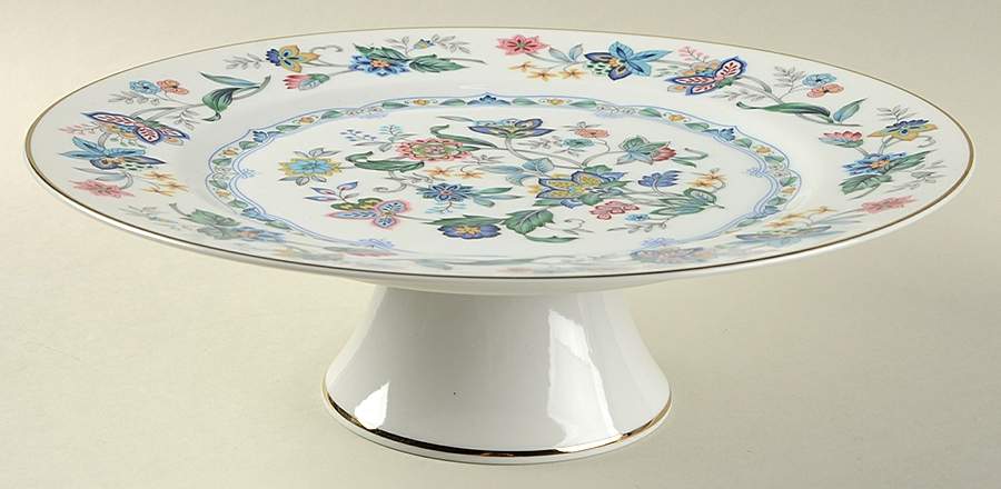 Garden of India (Smooth) 10" Diameter Pedestal Cake Stand by Sadek-1