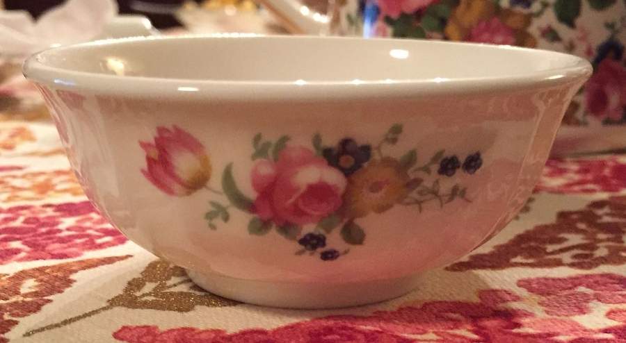 Olde Chintz Bowl for Tea Strainer by Sadler-1
