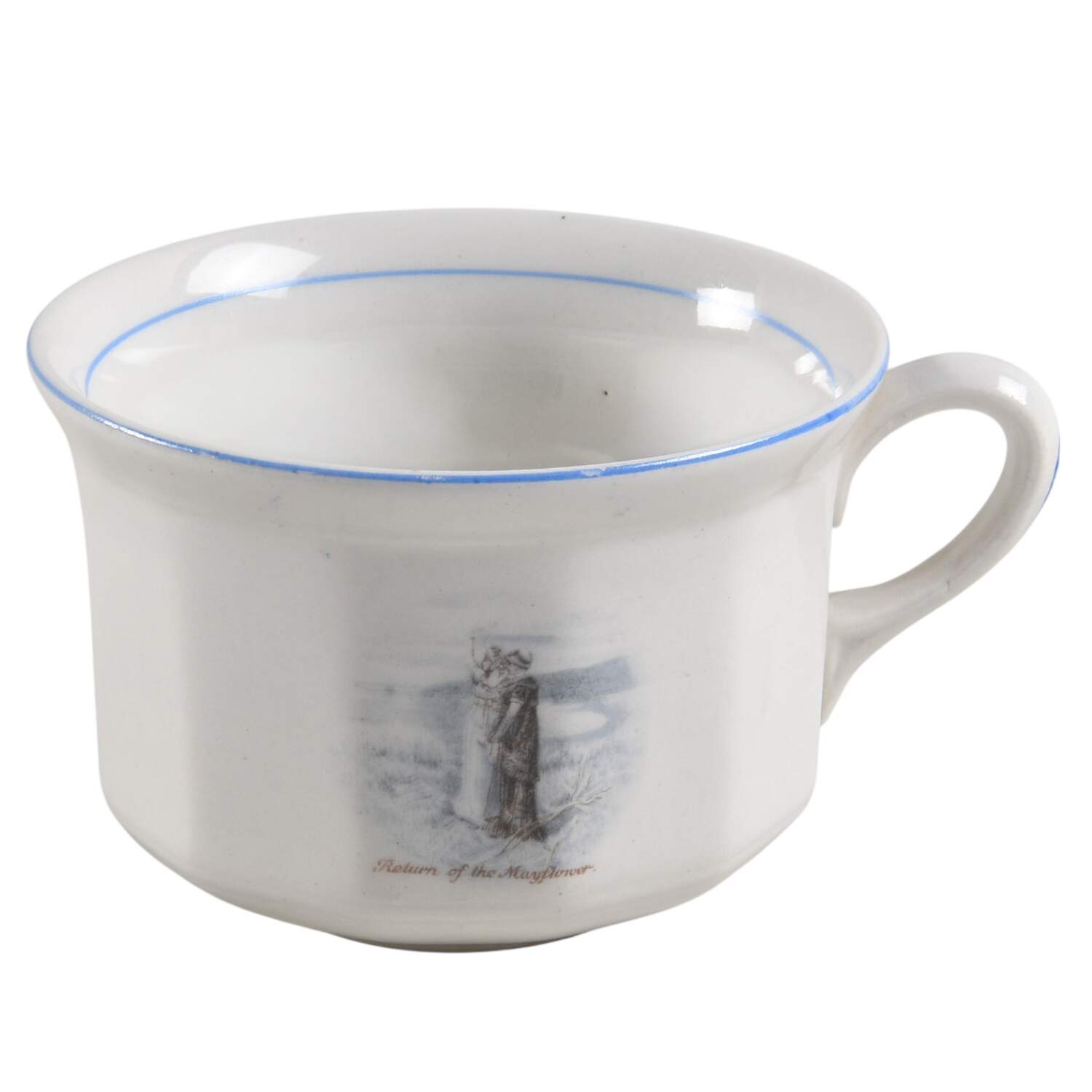 Courtship of Miles Standish Flat Cup by Sterling China (USA)-1