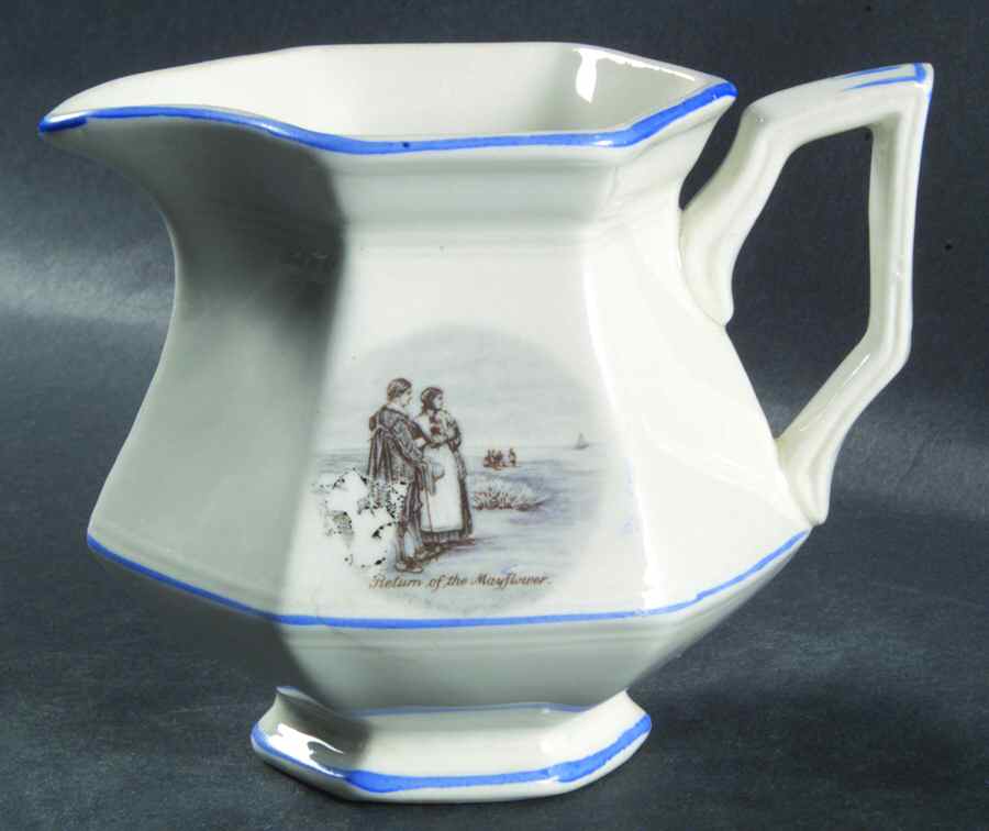 Courtship of Miles Standish Creamer by Sterling China (USA)-1