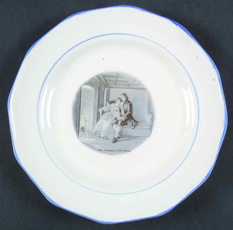 Courtship of Miles Standish Salad Plate by Sterling China (USA)-1