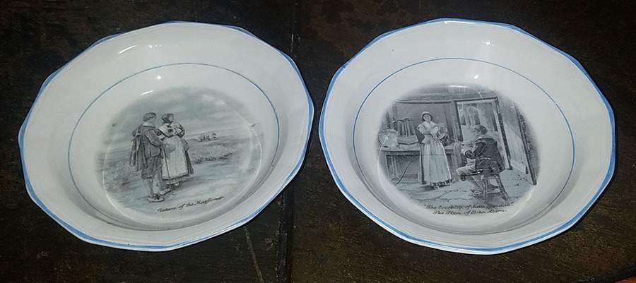 Courtship of Miles Standish Coupe Cereal Bowl by Sterling China (USA)-1