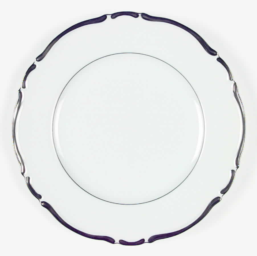 Grosvenor (Platinum Trim) Dinner Plate by Seyei Toki Co-1