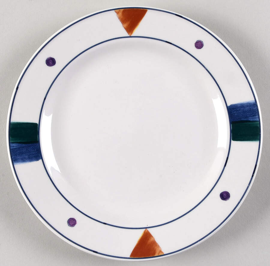 Brushstrokes Salad Plate by Sakura-1