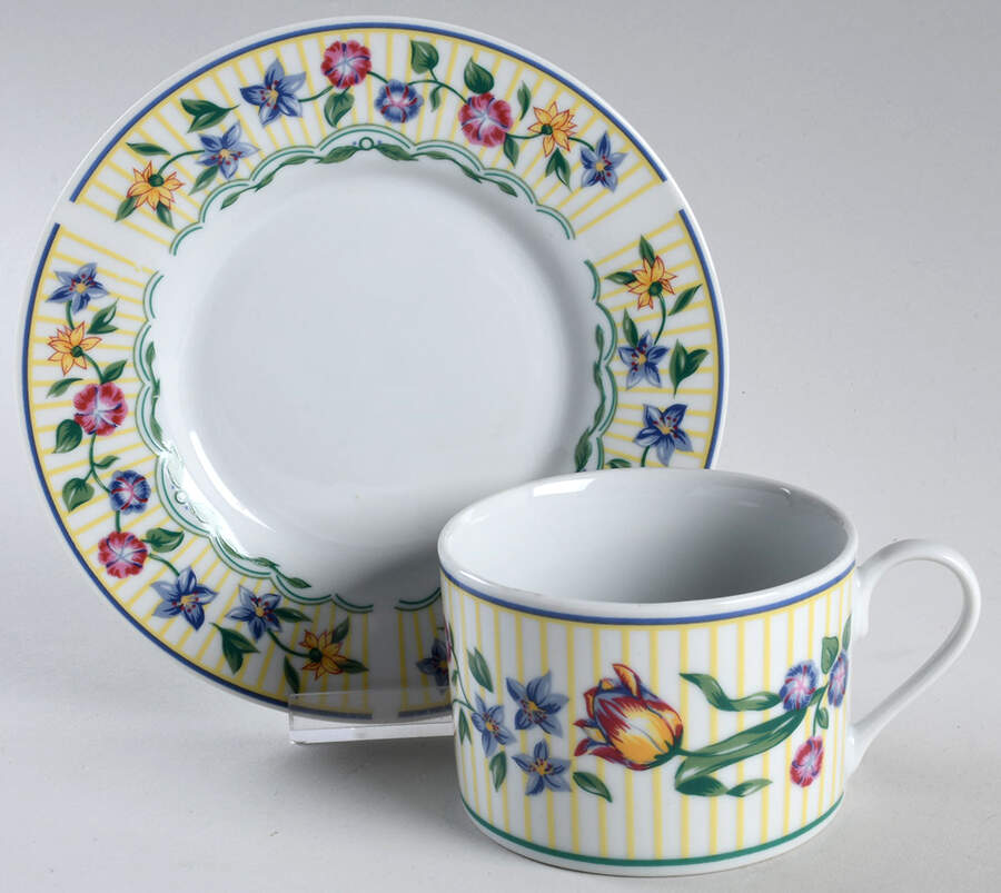 Stratford Flat Cup & Saucer Set by Signature-1