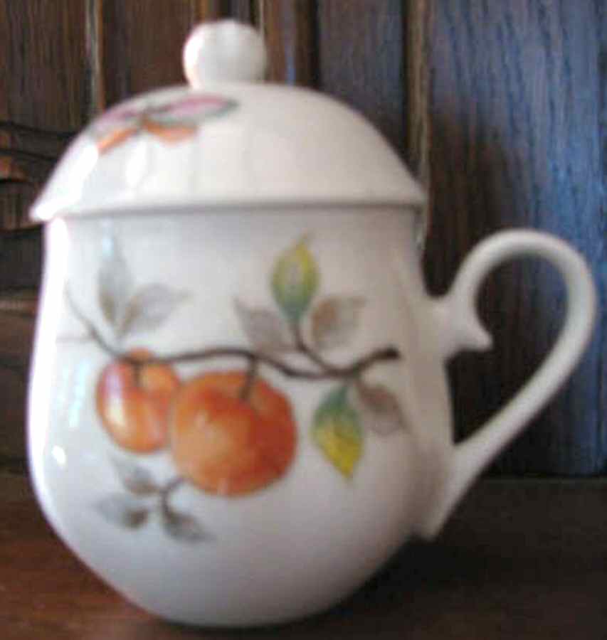 Fruit 2 Pc Pot de Creme w/Lid & Base by Sadek-1