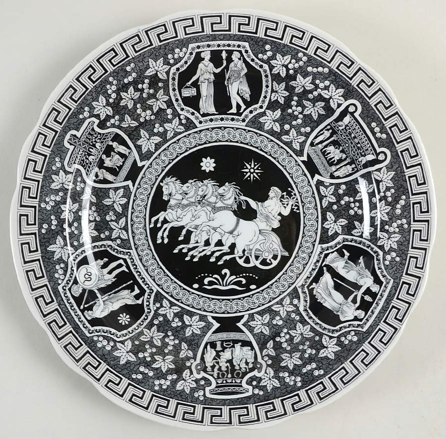 Archive Collection Black Dinner Plate by Spode-1