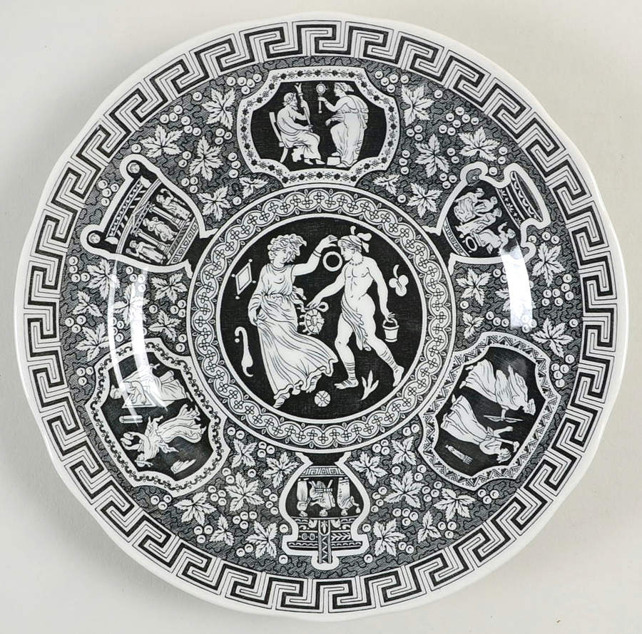 Archive Collection Black Bread & Butter Plate by Spode-1