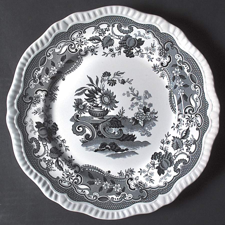 Archive Collection Black Dinner Plate by Spode-1