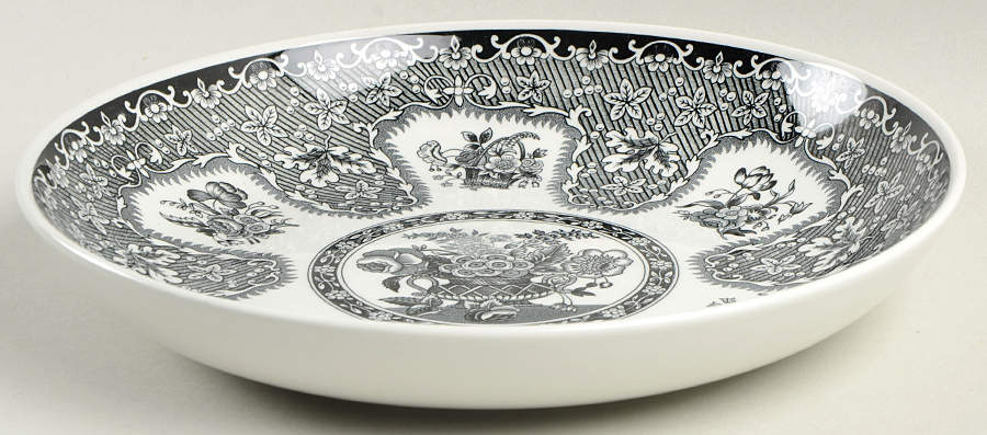 Archive Collection Black 8" Individual Pasta Bowl by Spode-1