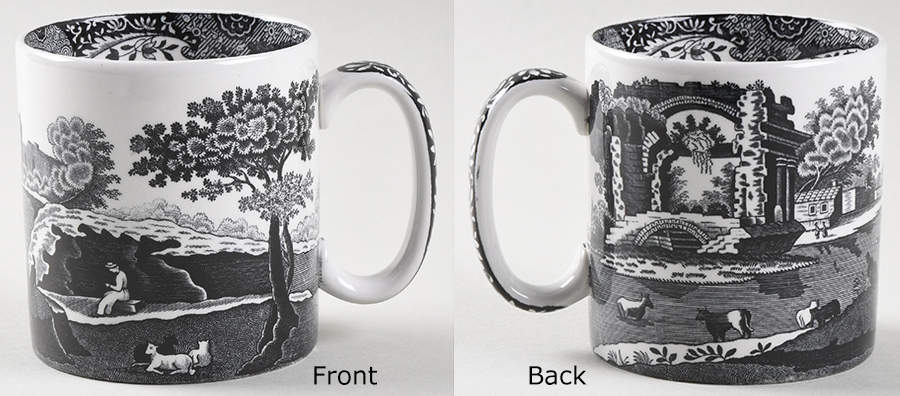 Archive Collection Black Mug by Spode-1
