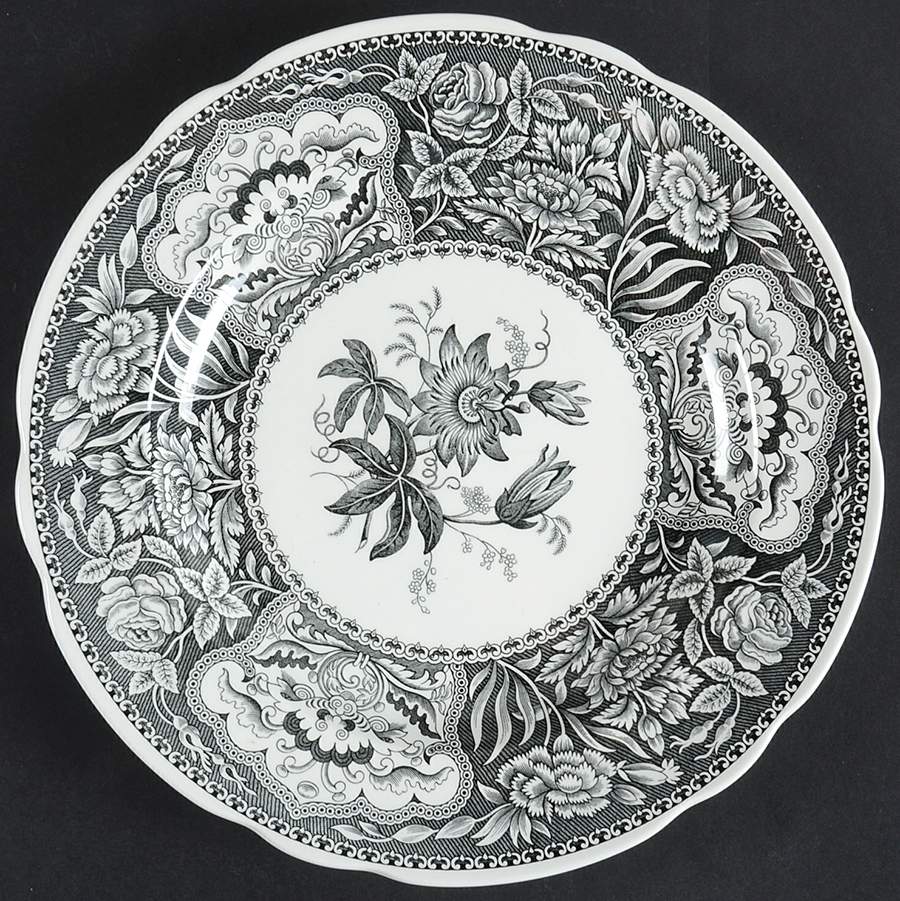 Archive Collection Black Luncheon Plate by Spode-1