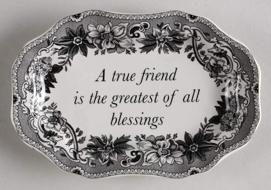 Archive Collection Black Miniature Oval Serving Platter by Spode-1
