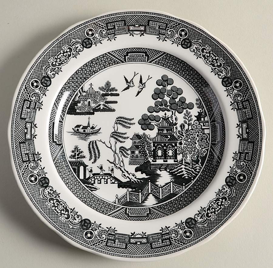 Archive Collection Black Salad Plate by Spode-1