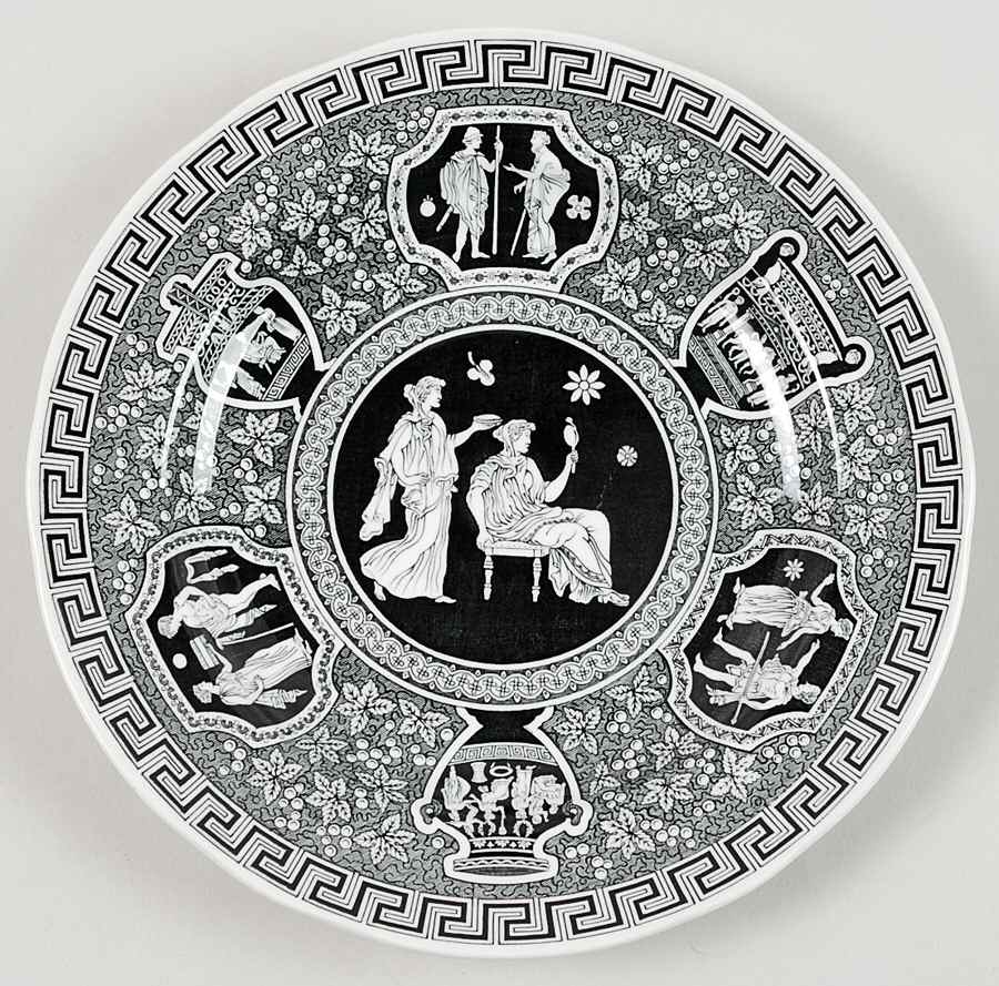 Archive Collection Black Salad Plate by Spode-1