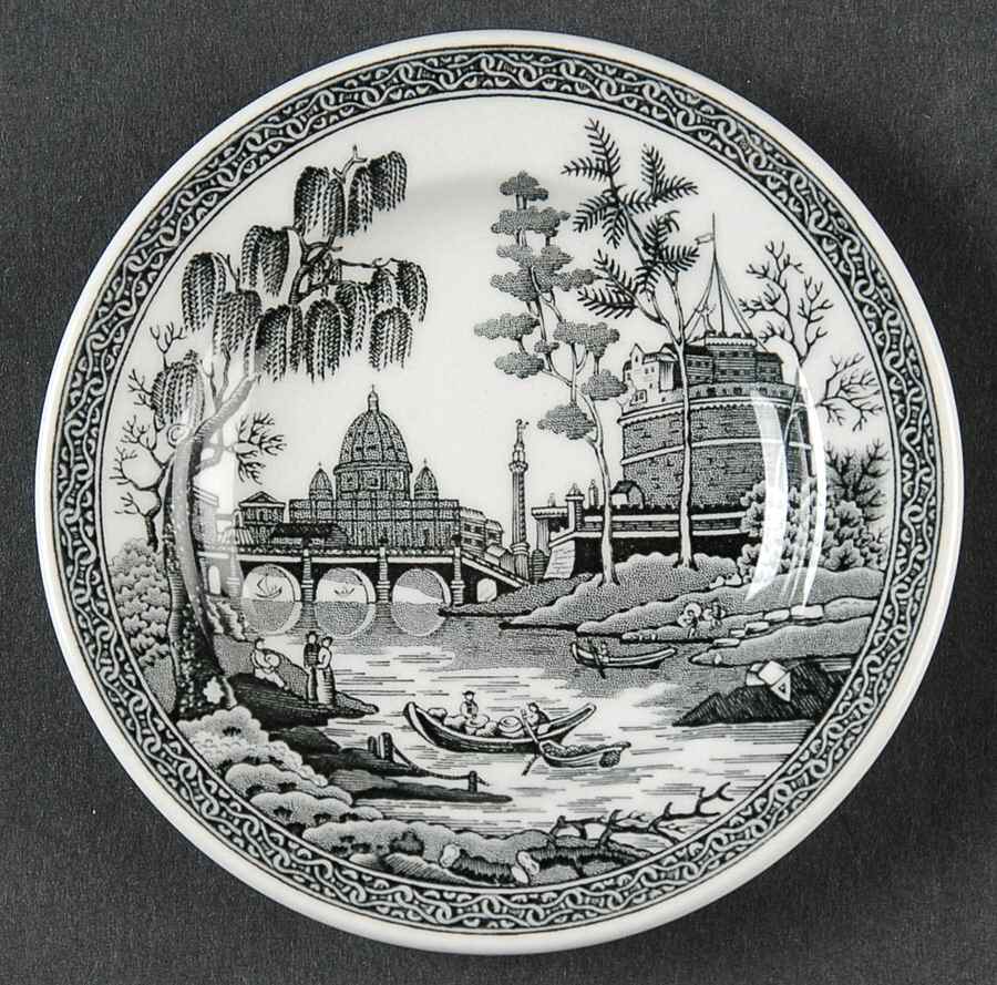 Archive Collection Black Butter Pat by Spode-1